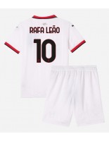 AC Milan Rafael Leao #10 Venkovní dres pro děti 2024-25 Krátký Rukáv (+ trenýrky)